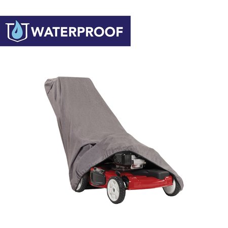 MODERN LEISURE Garrison Lawn Mower Cover, Waterproof, 75 in. L x 25.5 in. W x 23 in. H, Granite 3044